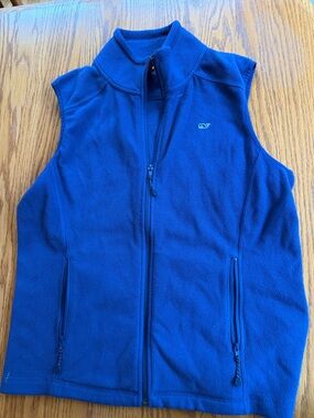 Vineyard Vines Women Navy Fleece Vest